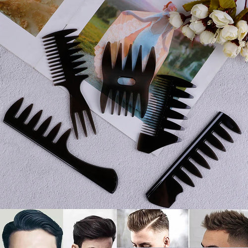Black Wide Tooth Professional Hair Cutting Dyeing Comb Hairbrush Hair Brush Comb Home Use Salon Hairdressing Combs