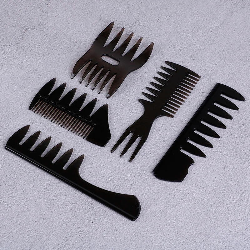 Black Wide Tooth Professional Hair Cutting Dyeing Comb Hairbrush Hair Brush Comb Home Use Salon Hairdressing Combs