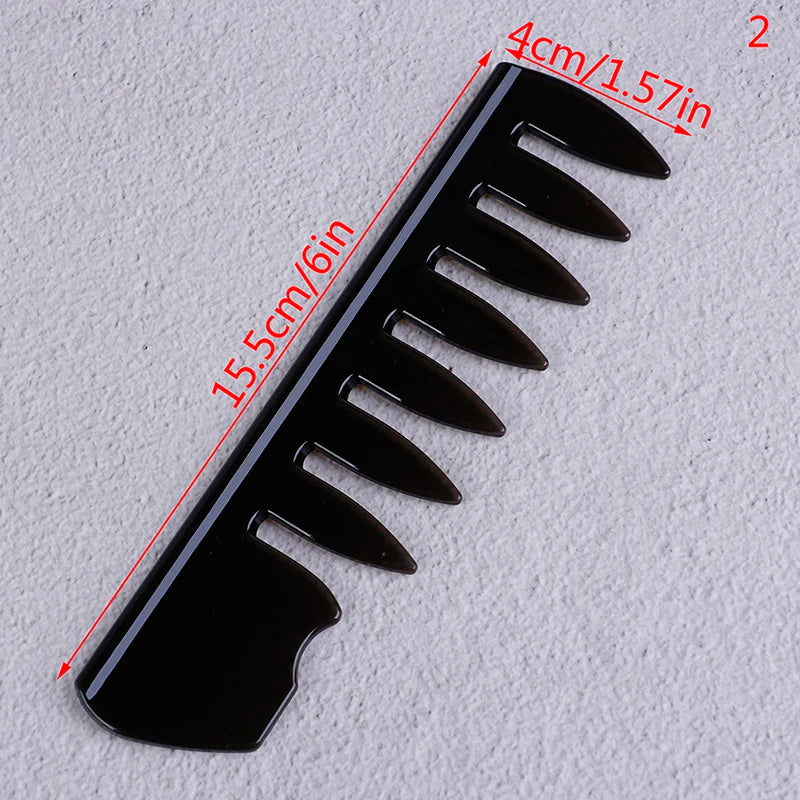Black Wide Tooth Professional Hair Cutting Dyeing Comb Hairbrush Hair Brush Comb Home Use Salon Hairdressing Combs