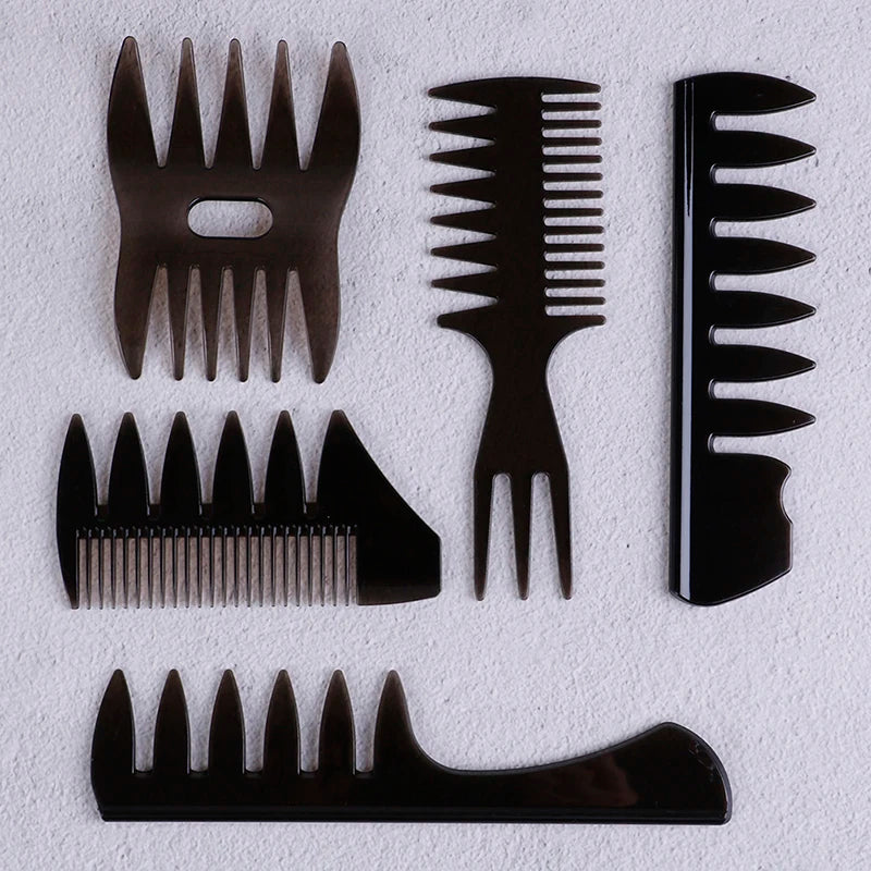 Black Wide Tooth Professional Hair Cutting Dyeing Comb Hairbrush Hair Brush Comb Home Use Salon Hairdressing Combs