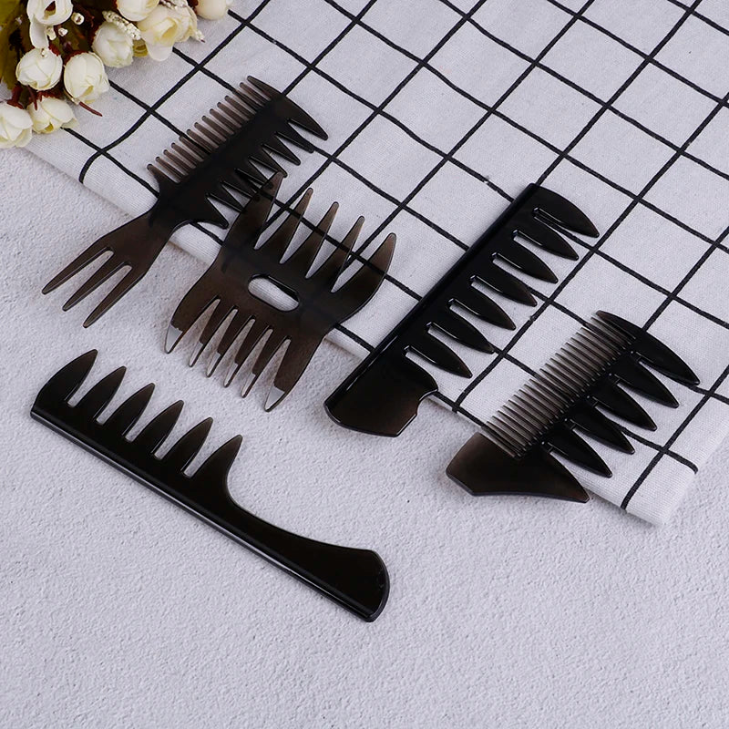 Black Wide Tooth Professional Hair Cutting Dyeing Comb Hairbrush Hair Brush Comb Home Use Salon Hairdressing Combs