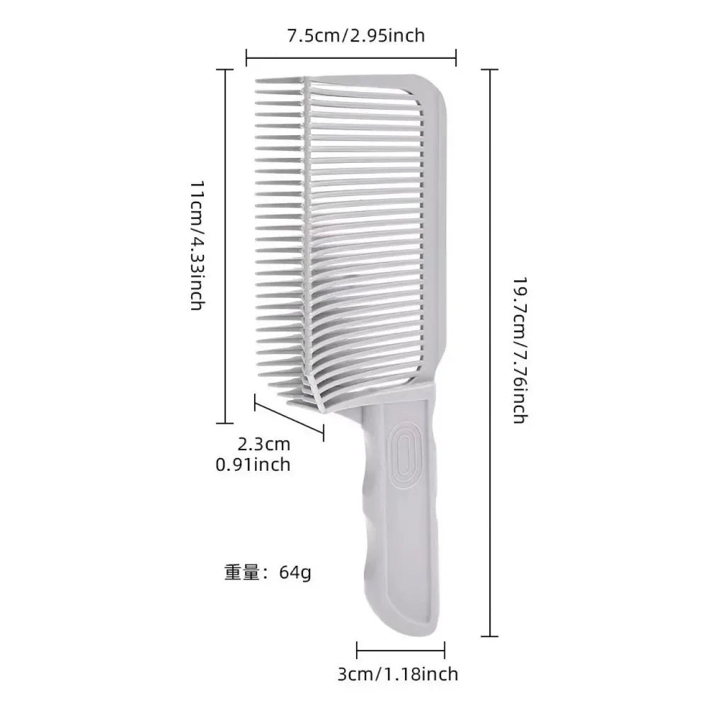 Blending Flat Top Hair Cutting Comb For Men Fading Comb Barber Clipper Heat Resistant Fade Brush Salon Styling Tool Professional